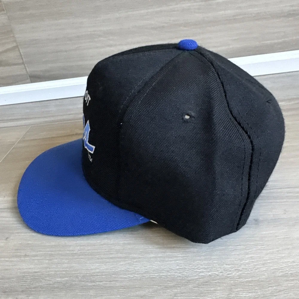 Vintage Sports Specialties Detroit Lions Script Hat Snapback NFL Black Wool‎ Cap